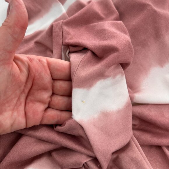 Capella Tie-Dye Sleeveless Maxi Dress L Pink Beach Pockets Hippie Coastal Swim - Picture 5 of 9